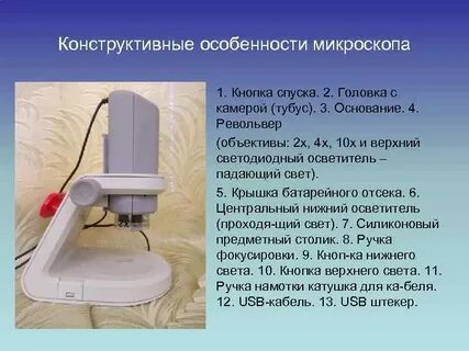 Вывод микроскопа