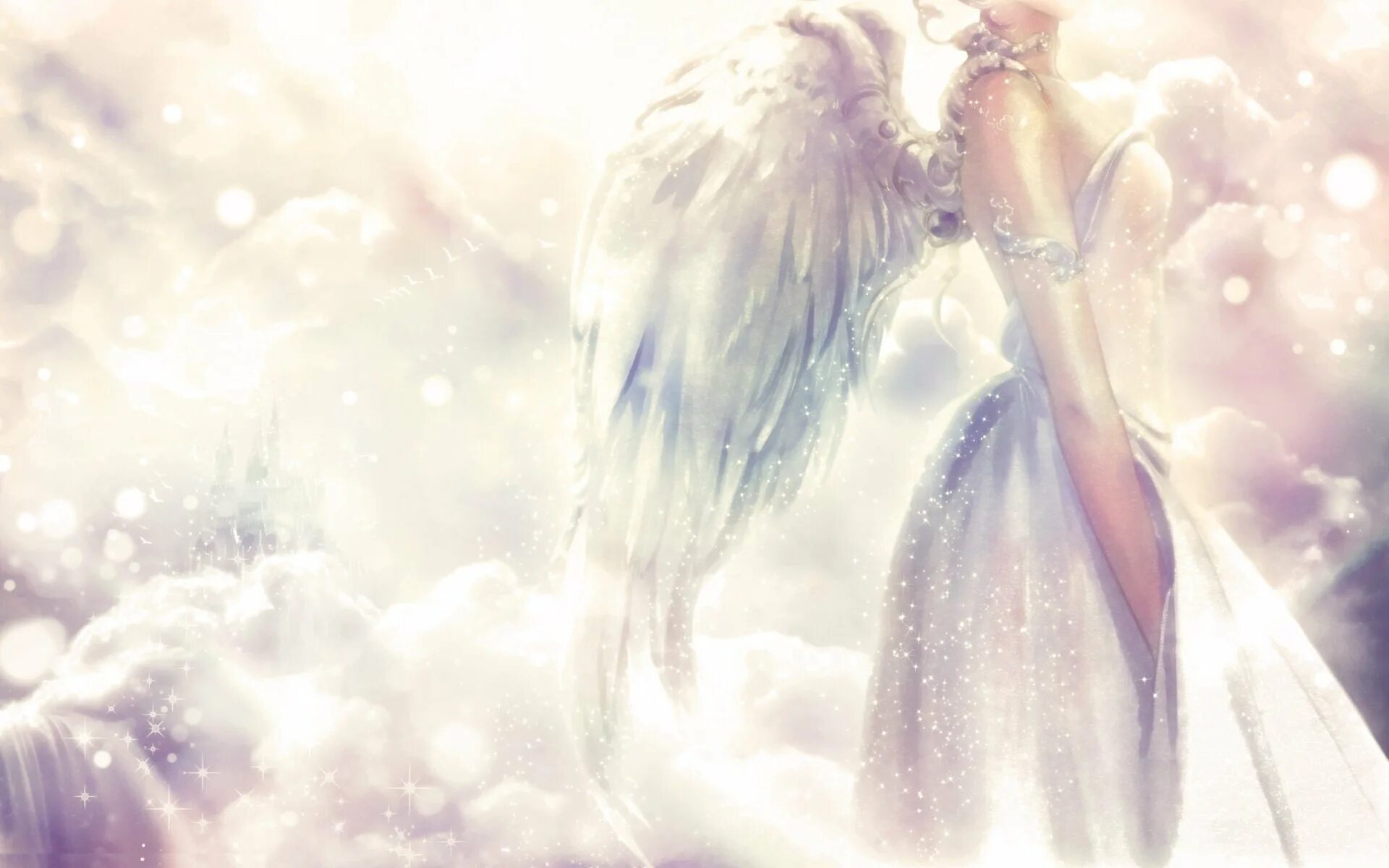 Светлый ангел. Девушка - ангел. Красивый ангел. Нежный Ангелочек.