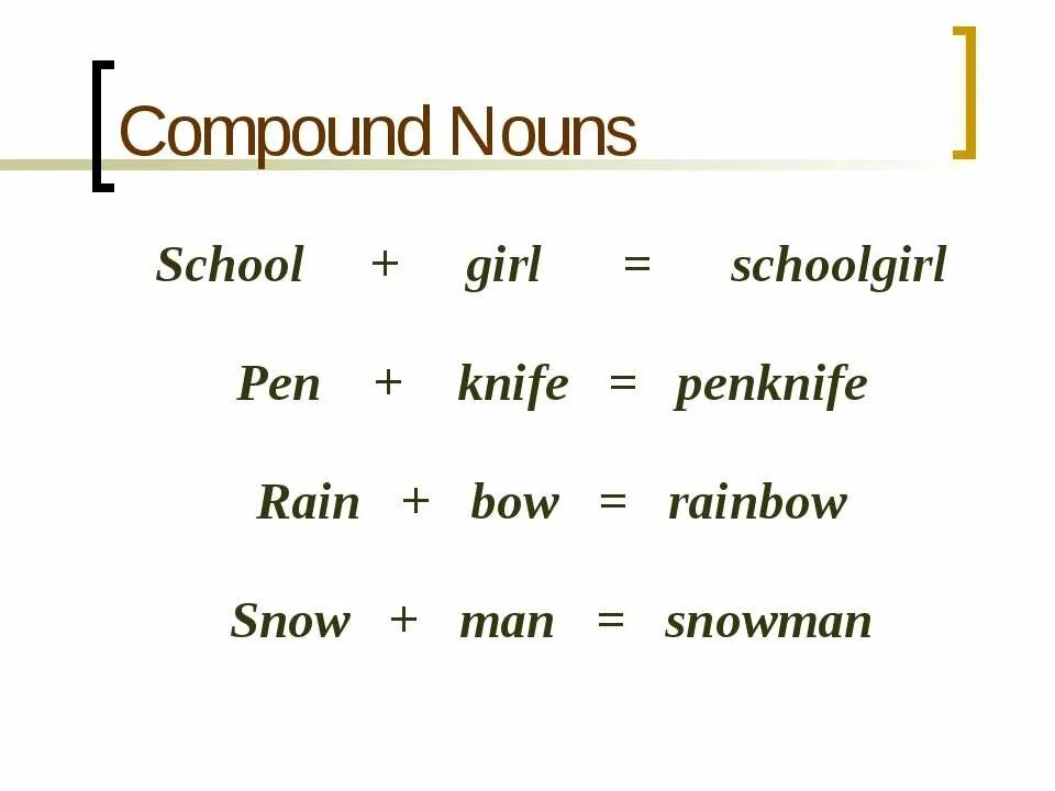 Compound Nouns в английском. Compound Nouns examples. Compound Nouns упражнения. Noun примеры.