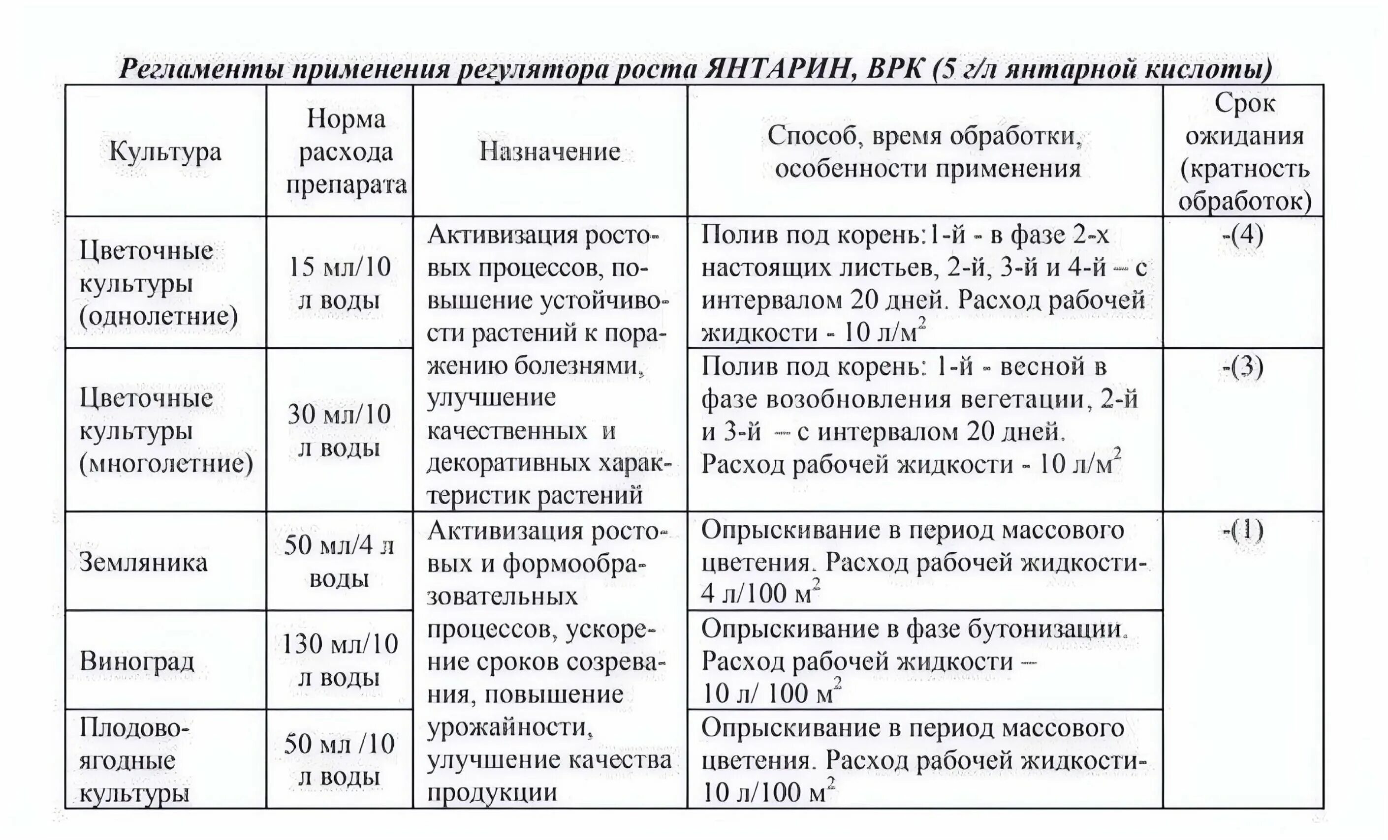 Как развести янтарную кислоту для полива растений