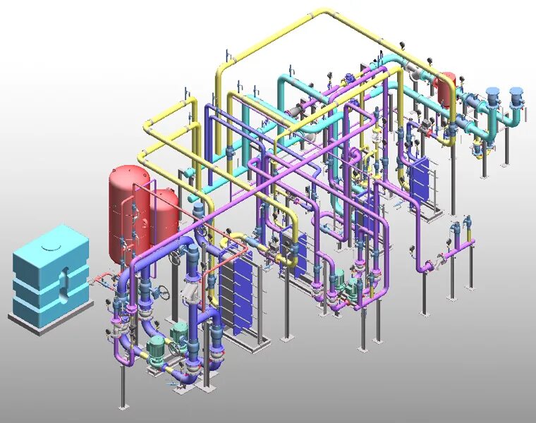 Тепловые сети обучение. Блочный тепловой пункт Revit. Итп в Revit. 3д модель теплообменника ЦТП. Проект ЦТП Revit.