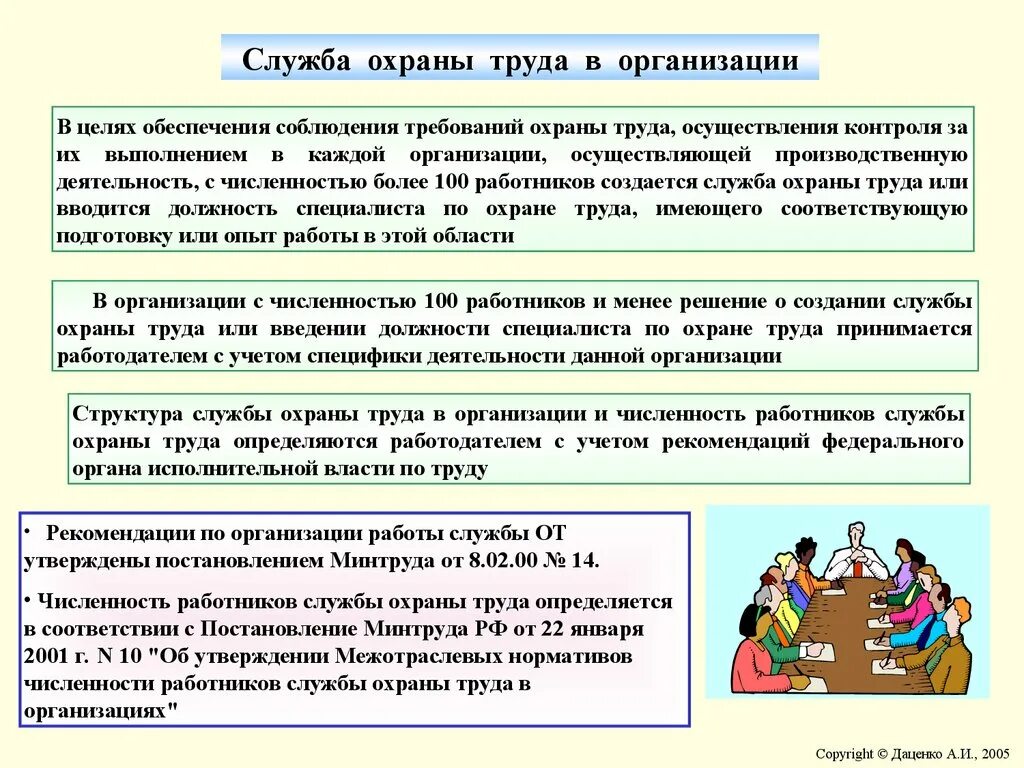 Организация и контроль текущей деятельности сотрудников службы. Служба охраны труда в организации. Служба по охране труда создается. Организация работы службы охраны труда на предприятии. Структура охраны труда на предприятии.