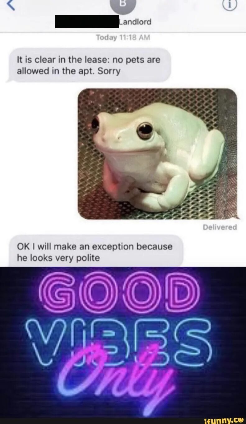 It's clear. It is clear in the lease: no pets are allowed in the apt sorry. It was clear that. It was clear that. It's clear.