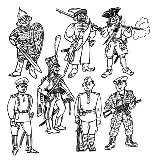 Рисунок защитника отечества 18 19 века