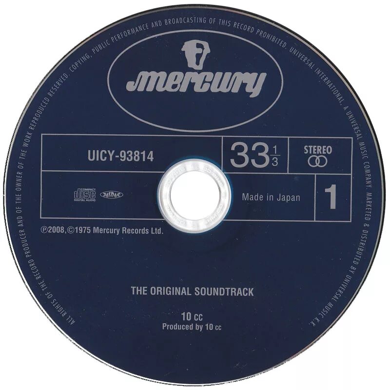 10 Cc ten out of 10 1981. 10cc shm-CD. 10cc "ten out of 10". 10cc the Original Soundtrack 1975. Soundtrack 10