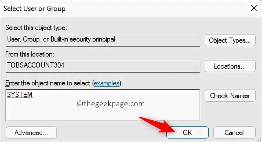 User select
