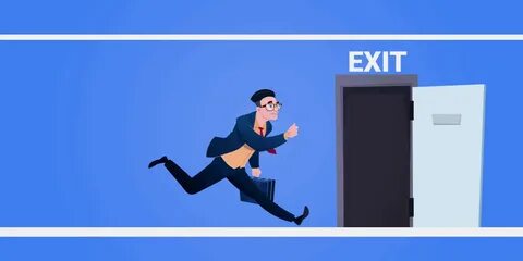 Running to the exit
