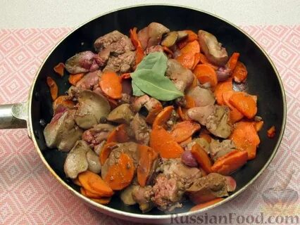 Приготовление печени с луком и морковью