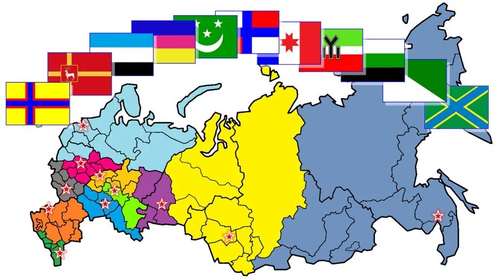 Распад России карта с флагами. Регионализм в России. Развал России. Регионализм в России флаги.