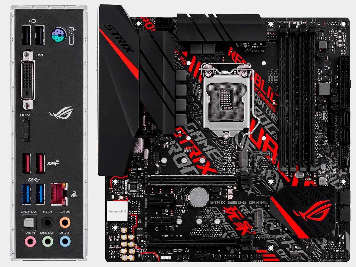 Rog strix b360 g gaming. ASUS ROG Strix b360-g. ROG Strix b360 h Gaming. Материнская плата ASUS ROG MATX. Разъем ASUS ROG материнки.