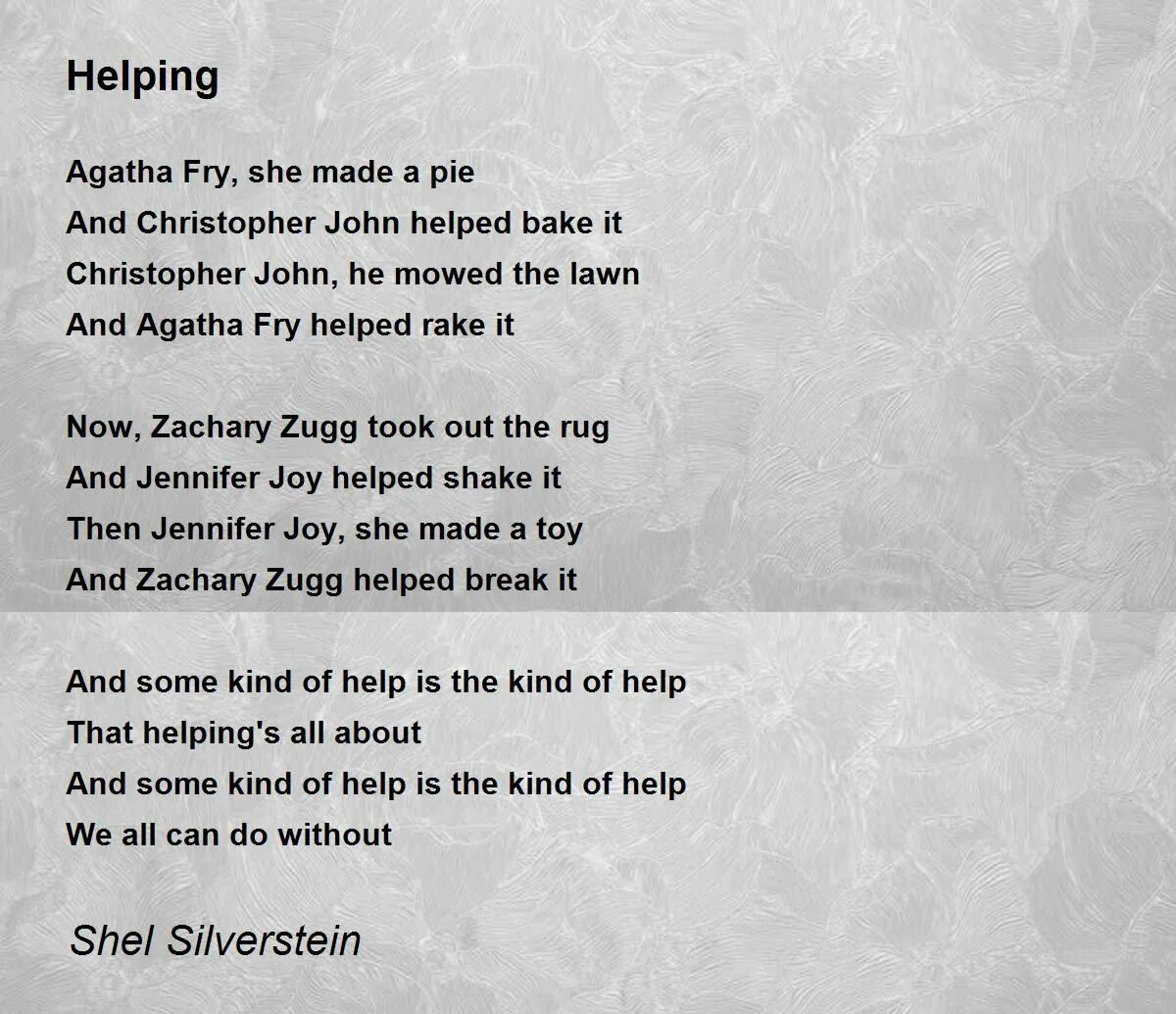 She is the poem. Шел Сильверстайн стихи на английском. Poems about President. Poems about Fate. Giorgos Seferis poems.