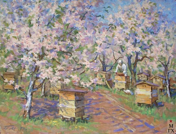 Улей художник. Ясная поляна пасека. Улей художник. Цветущие вишни петровичев. Улей художник.