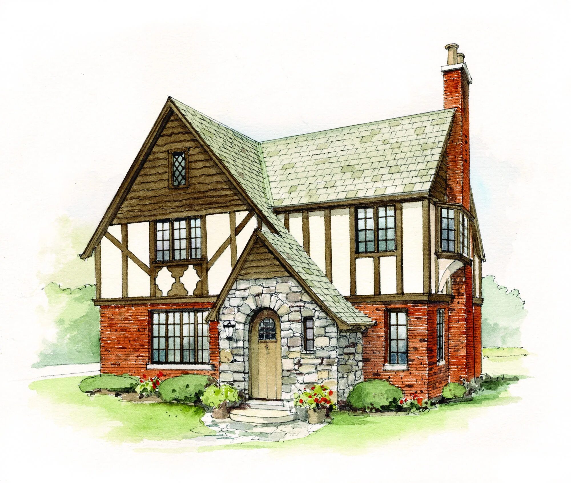 Английский дом картинки. Стиль тюдор (tudor revival cottage). английский особняк тюдор планировка. дом в английском стиле тюдор проекты. стиль тюдор tudor revival cottage plan.