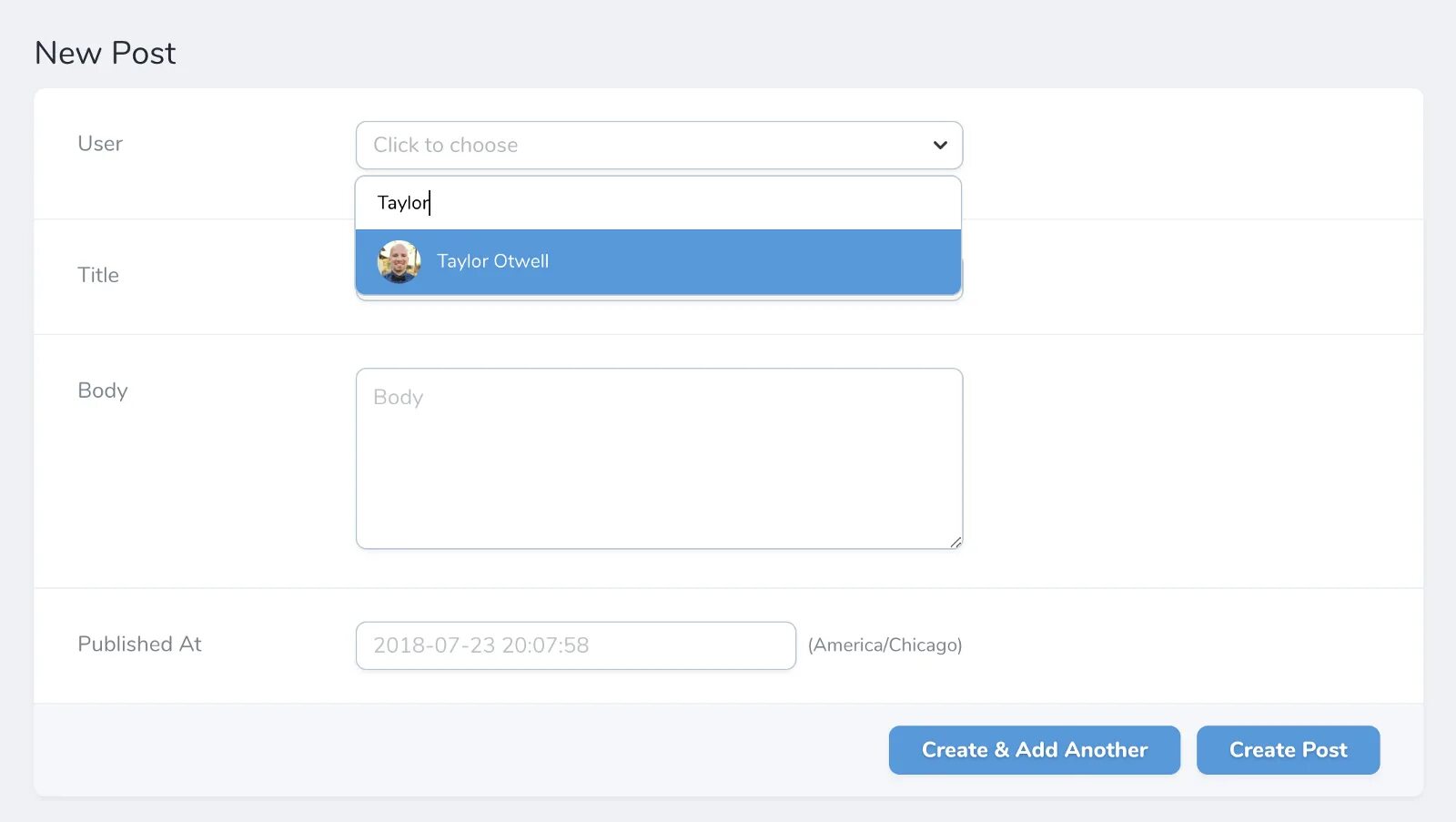 Choose your click. Laravel Nova. Laravel Nova blog.