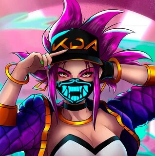 league of legends akali KDA Digital Art.