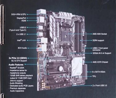 Материнская плата asus x370 pro