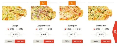 Sergio pizza меню
