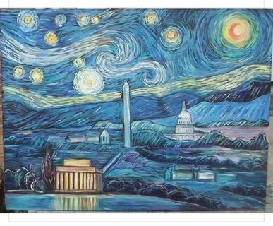 Рисуем картину ван гога
