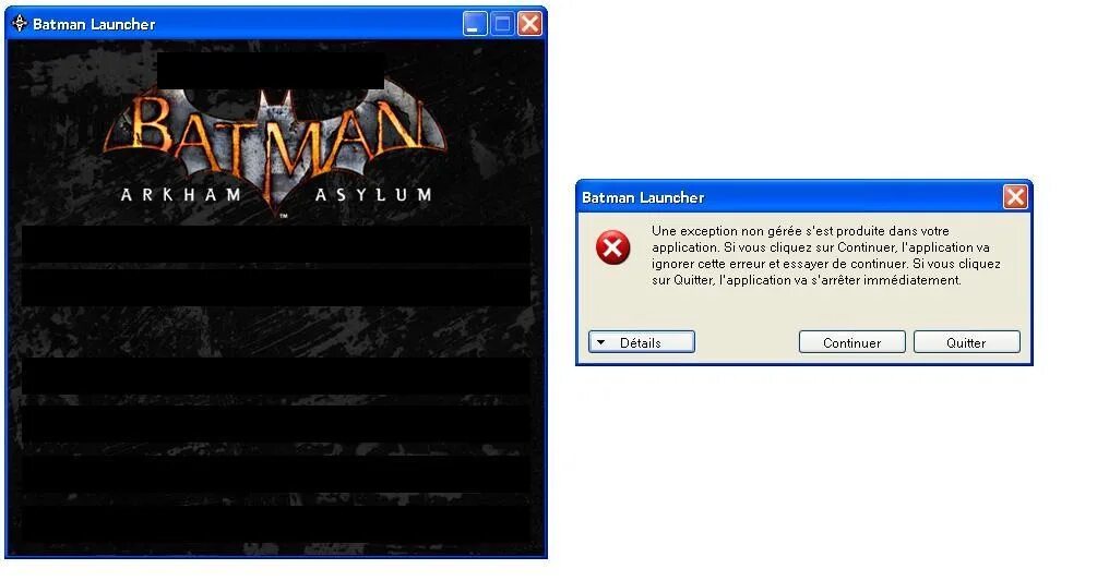 Batman arkham asylum ошибка. Batman arkham asylum лаунчер. бэтмен аркхем асилум лаунчер. лаунчер бэтмен аркхем сити.