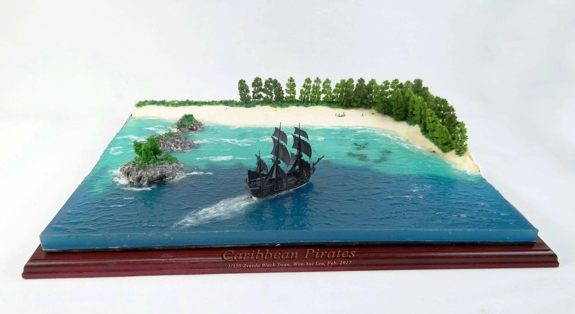 Макет моря. Диорама пираты карибского моря. диорама остров в море. имитация воды в макетах.