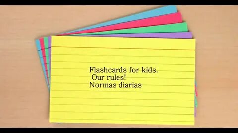 Flashing cards