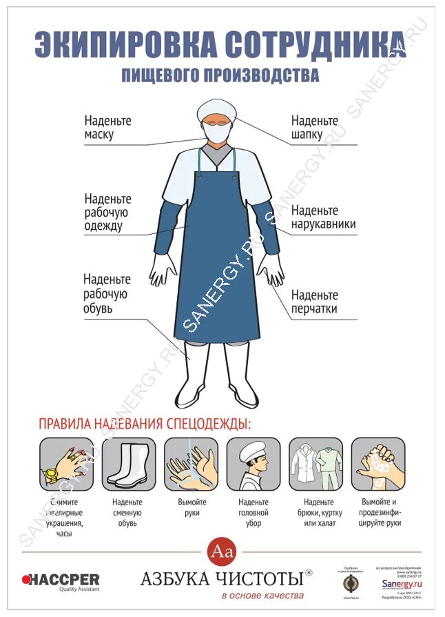 Санитарная одежда на пищевом производстве. Одежда работников пищевого производства. Экипировка сотрудника пищевого производства. Экипировка сотрудника пищевого производства плакат. Пищевое производство правила