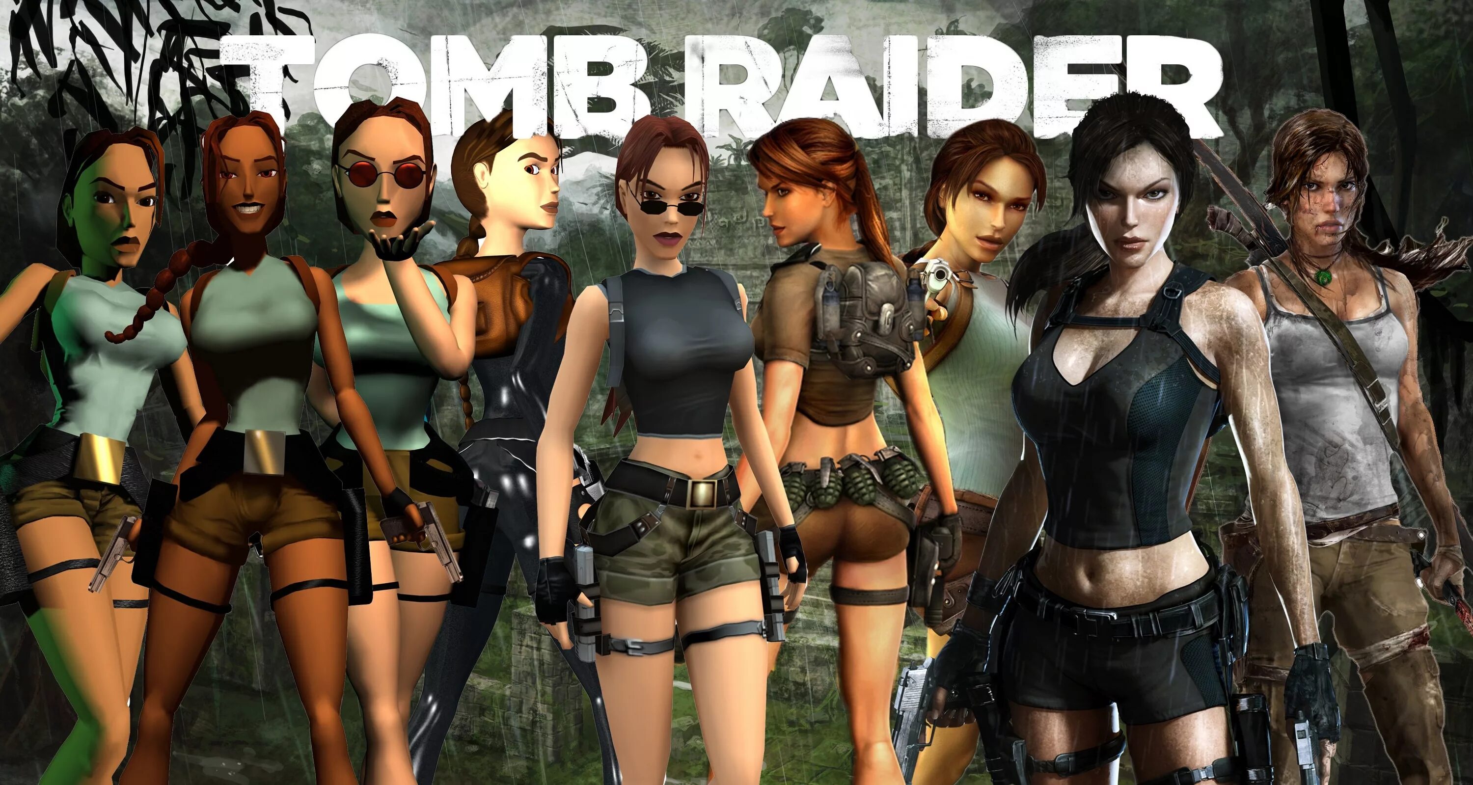 Игры топики. Tomb Raider Эволюция Лары Крофт. Эволюция Лары Крофт 1996.