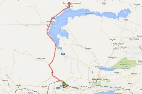 Караганда тараз расстояние