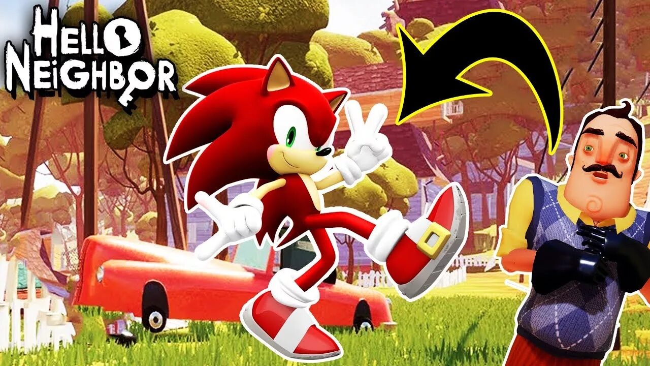 Хелоу мод дб. Hello neighbor sonic. sonic the neighbor. соник в привет сосед. хеллоу мод дб.