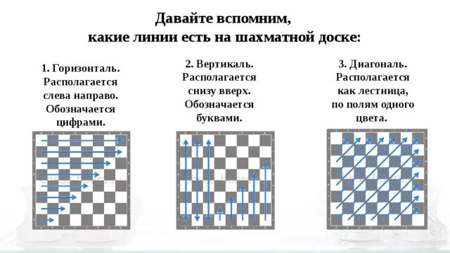 Положение в шахматах 8 букв. Горизонталь Вертикаль диагональ в шахматах. Диагональ горизонталь Вертикаль на шахматной доске. Горизонтали и вертикали на шахматной доске. Шахматная доска с линиями горизонтали и вертикали.