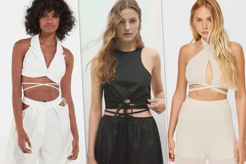 Топ с завязками на талии Каталог одежды Dress-m.ru