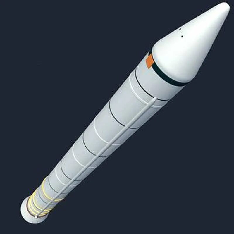 Booster space. Space shuttle solid rocket booster. solid rocket booster. 3d модель ракеты.