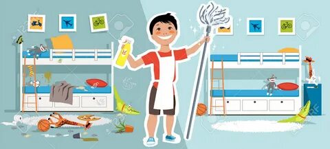 Cleaning up his mess