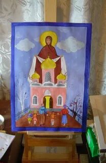 Батюшка покров рисунок