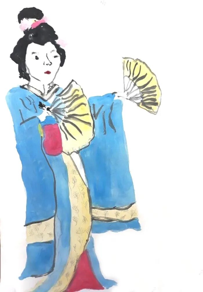 Костюм японки рисунок 4 класс. Раскраска японское кимоно женское. Раскраска японка в кимоно. Японское кимоно раскраска. Костюм древней японии.