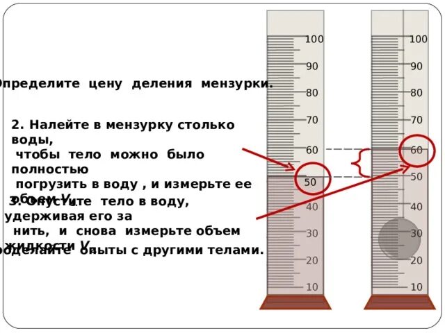 Определите цену деления шкалы измерительного цилиндра. Определить цену деления мензурки 10мл. Шкала мензурки. Определение цены деления. Как определить объем воды в мензурке.