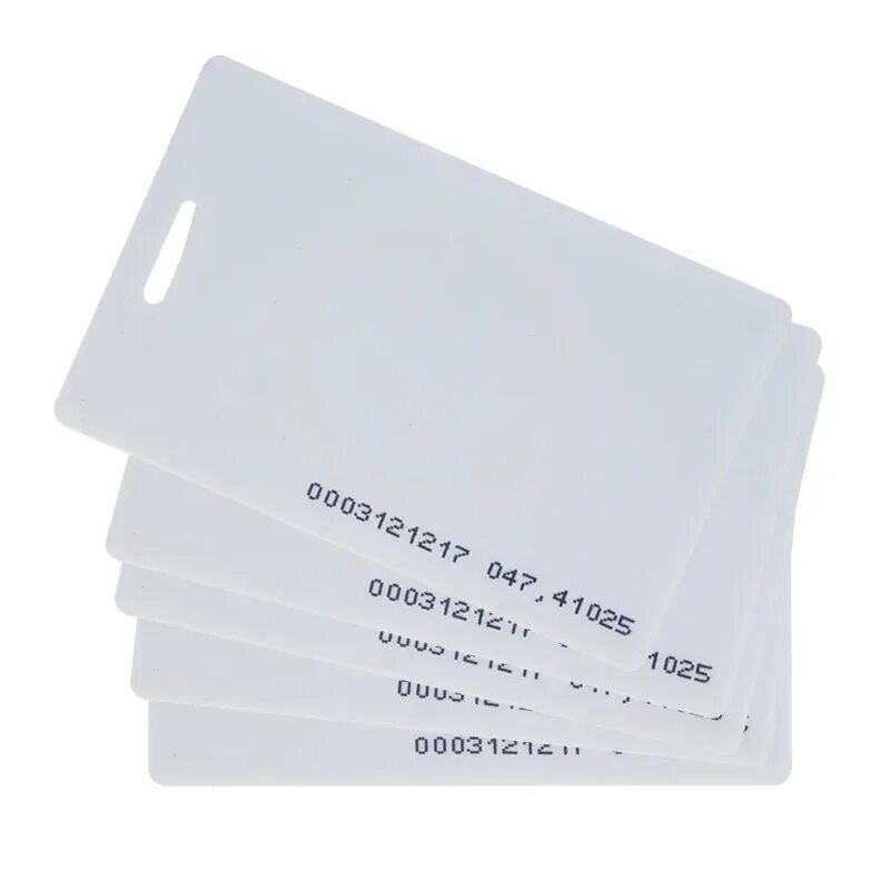 RFID 125 КГЦ. Карты доступа Mifare Card,13.56MHZ. Карта RFID 125 КГЦ. Proxi карта Clamshell 1.8 мм с чипом em-Marine 4100.