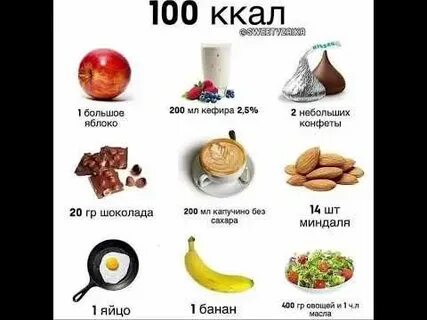 100 калорий в день