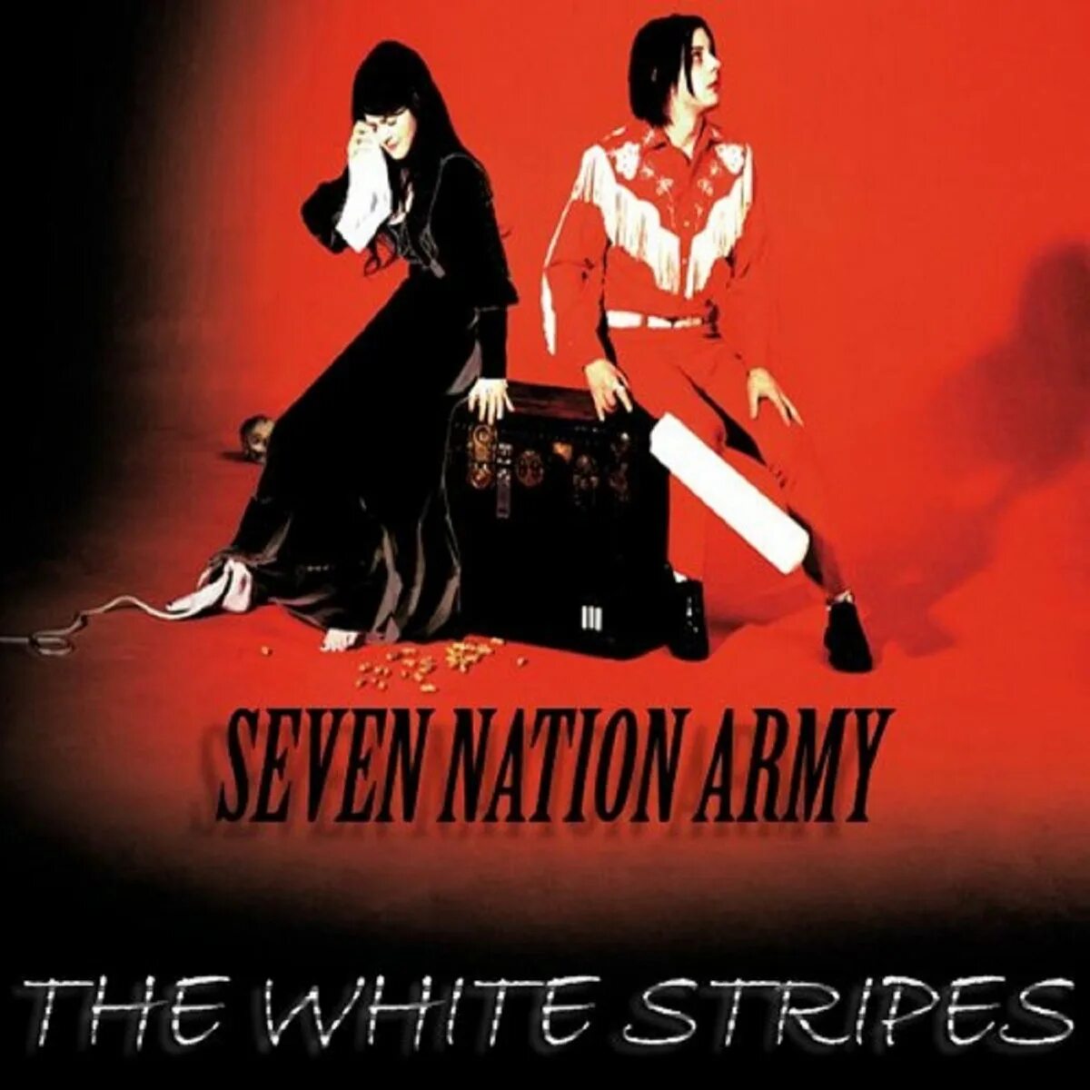 Песня white stripes seven nation army. The White Stripes обложка. Seven Nation Army обложка. The White Stripes Seven Nation Army. The White Stripes обложка Постер.