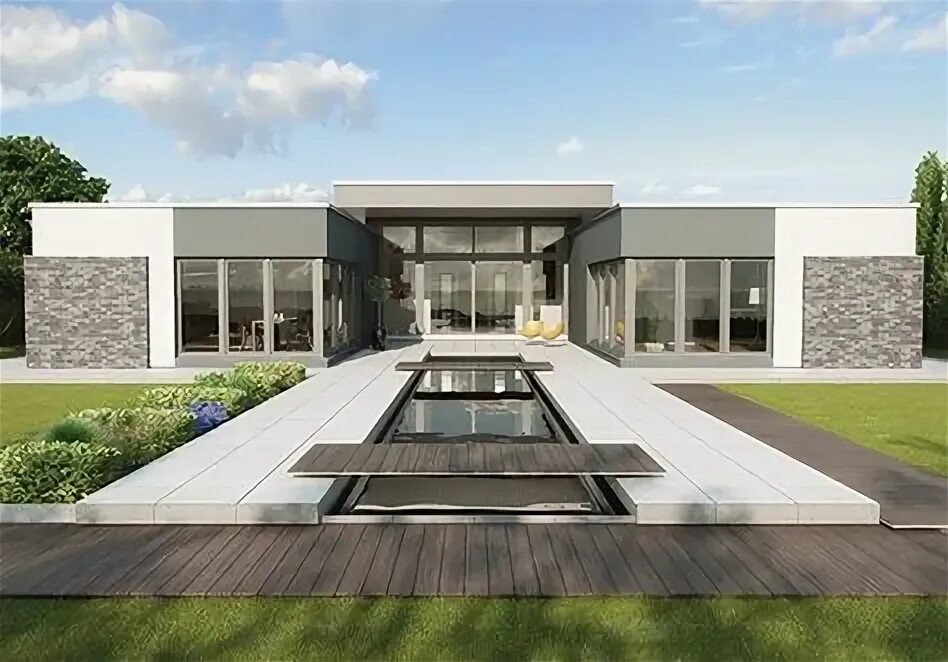 2 Bedroom Modern House - 1 Bath, 1277 Sq Ft, Plan #158-1290 Contemporary house p
