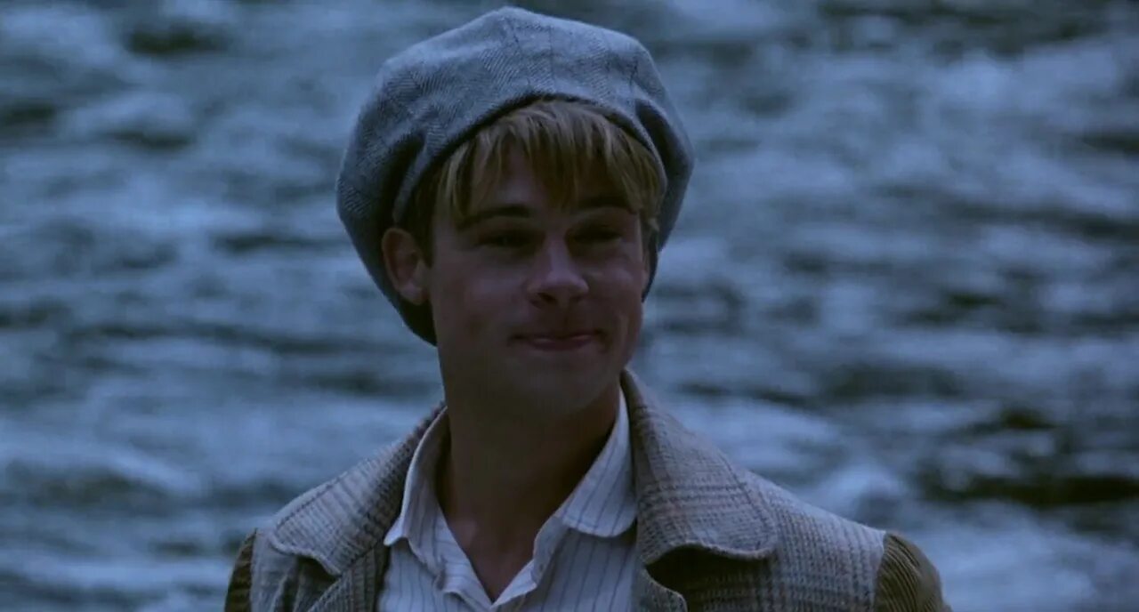 Все реки текут направление. Brad Pitt 1992. Брэд Питт там где течет река.