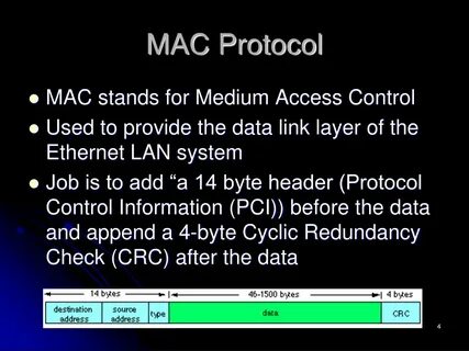Mac protocol