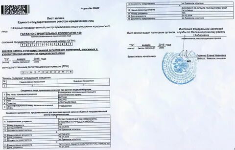 Реестр регистрации физических лиц