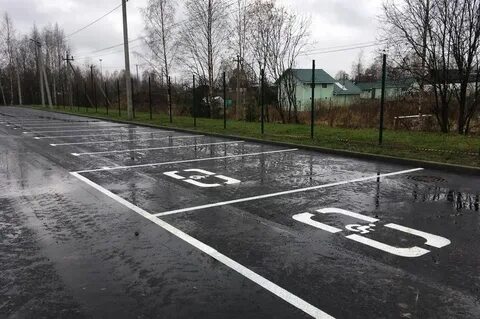 Разметка во дворе