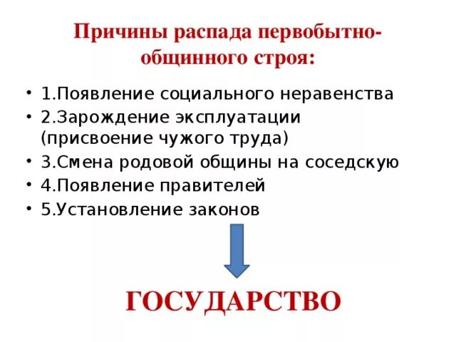 Причины распада первобытного общества. Причины распада первобытнообщинного строя. Явления распада первобытнообщинного строя. Предпосылки распада первобытного общества..