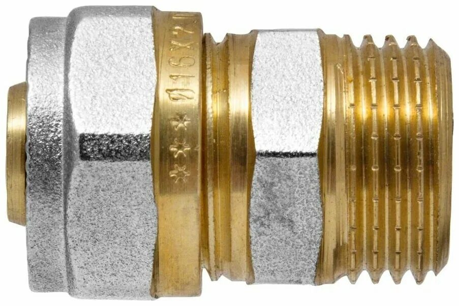 соединитель прямой 20 обж(ц) х 1/2" внутр(г). цанга 1/2 на 16 металлопласт. фитинг 16мм. муфта аксиальная с накидной гайкой mvi 16 х1/2. фитинги 16мм.