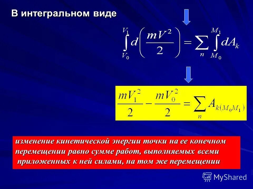 в какой точке кинетическая энергия больше