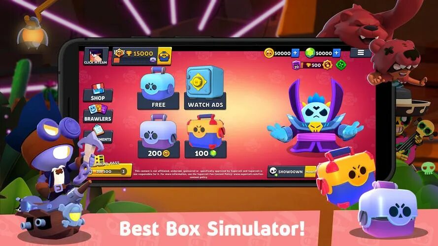 Игра brawl stars simulator. Бокс симулятор Браво старс. Бокс симулятор для Brawl Stars. Бокс симулятор для Brawl старса. Бокс симулятор в БРАВЛ старс на кубки.