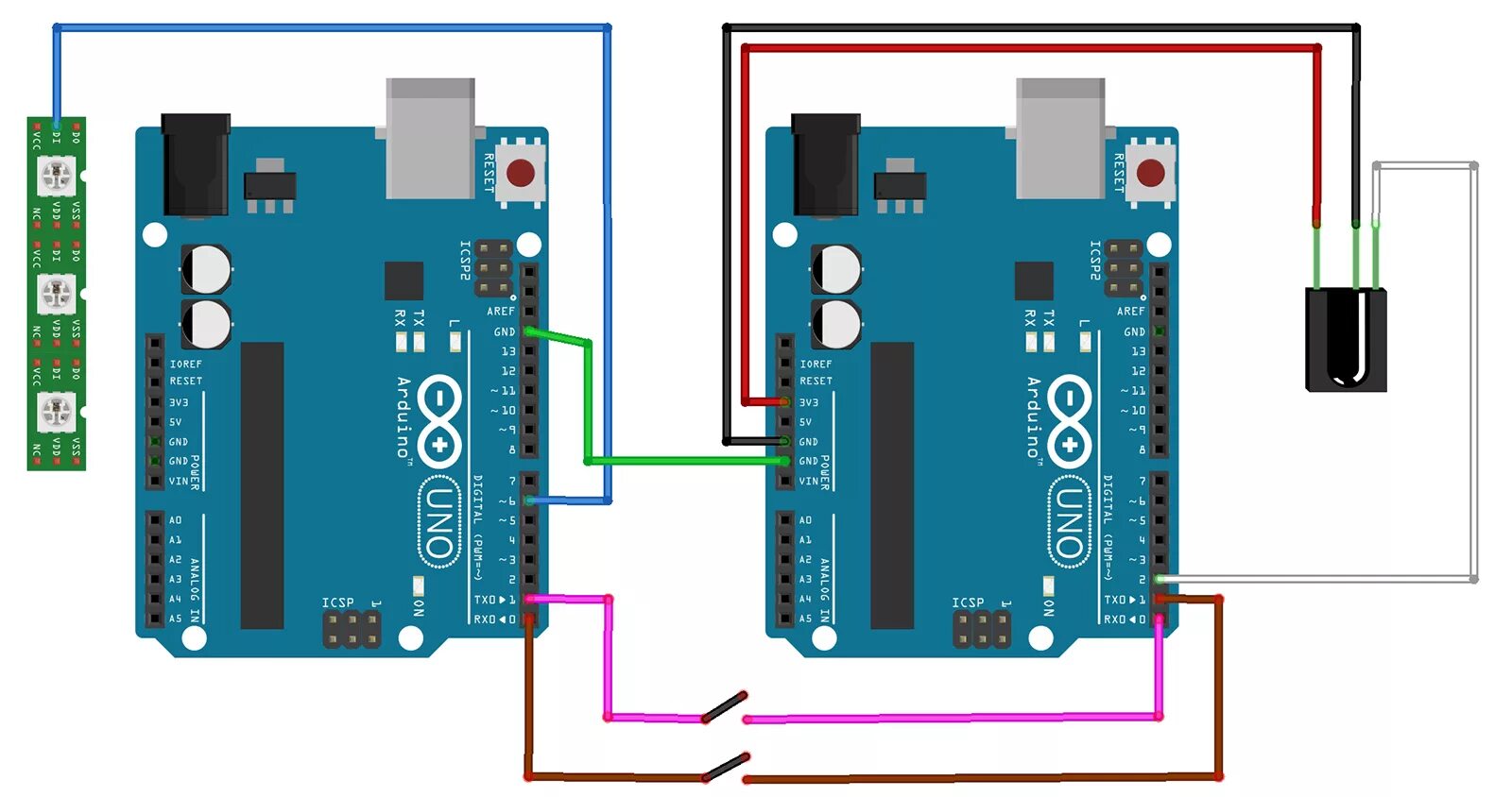 Синхронизация ардуино. Ws2811 ардуино. ws2812 arduino project. ардуино ir. arduino ir led connection.