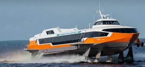Скорость катера на подводных крыльях